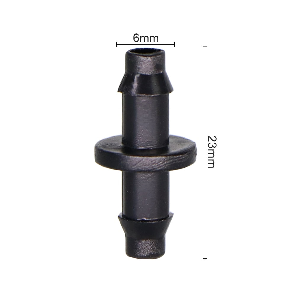 1/4" Hose Double Barb Micro Flow Drip Irrigation Straight Barbed Connector - KiwisLove