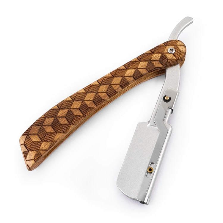 QSHAVE Classic Hand Made Straight Razor Wood Handle Safety barber Straight - KiwisLove