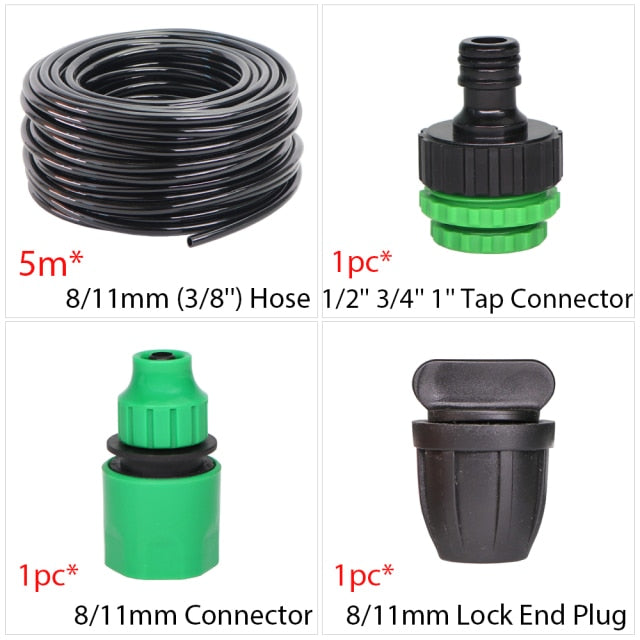 8/11mm Hose 3/8'' Drip Irrigation Tube  Lawn Vegetable Watering Dripper - KiwisLove