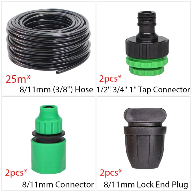 8/11mm Hose 3/8'' Drip Irrigation Tube  Lawn Vegetable Watering Dripper - KiwisLove