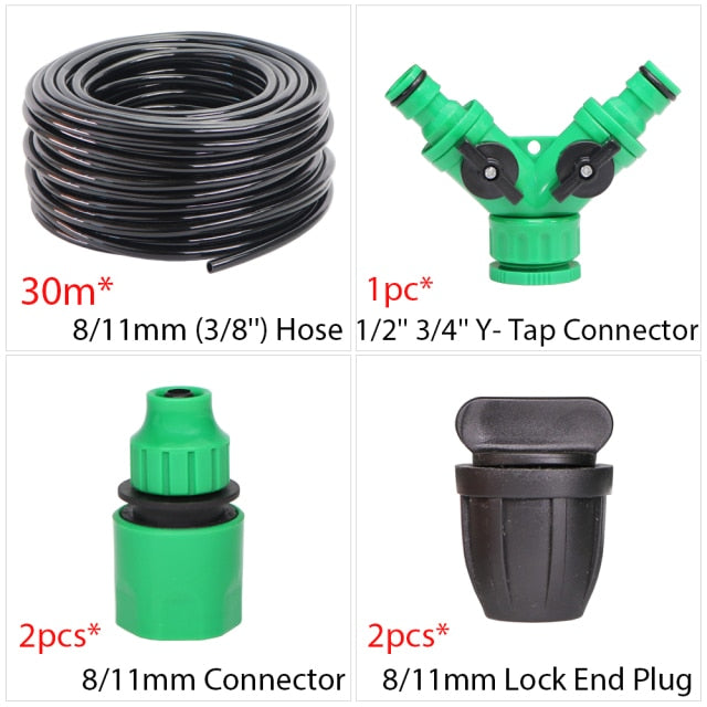 8/11mm Hose 3/8'' Drip Irrigation Tube  Lawn Vegetable Watering Dripper - KiwisLove