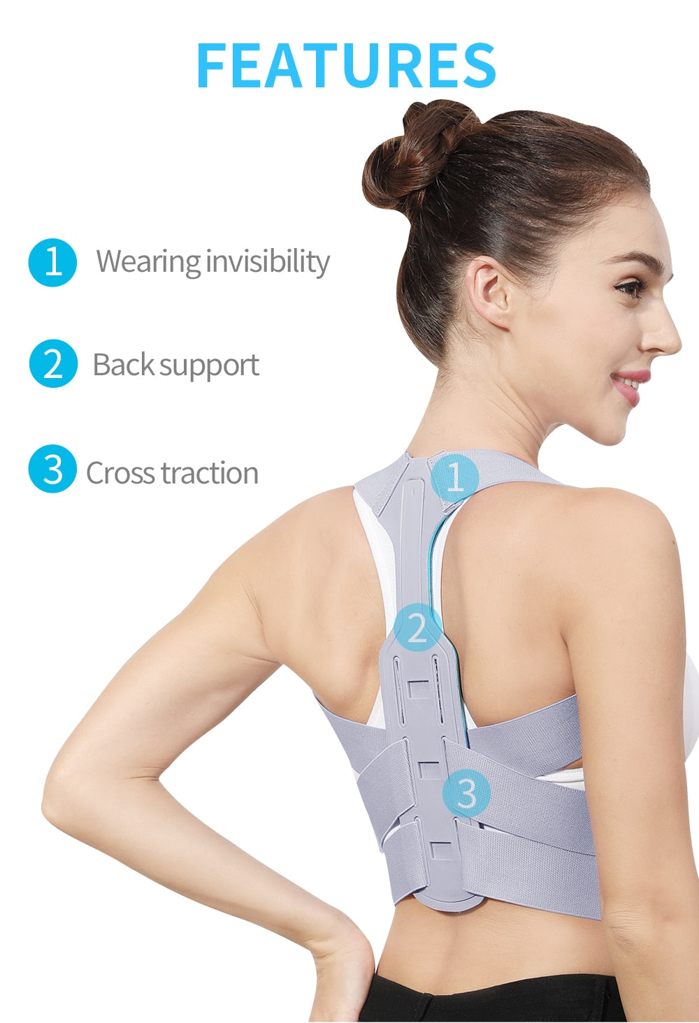 Adjustable Posture Corrector Shoulder Straighten Orthopedic Brace Belt - KiwisLove