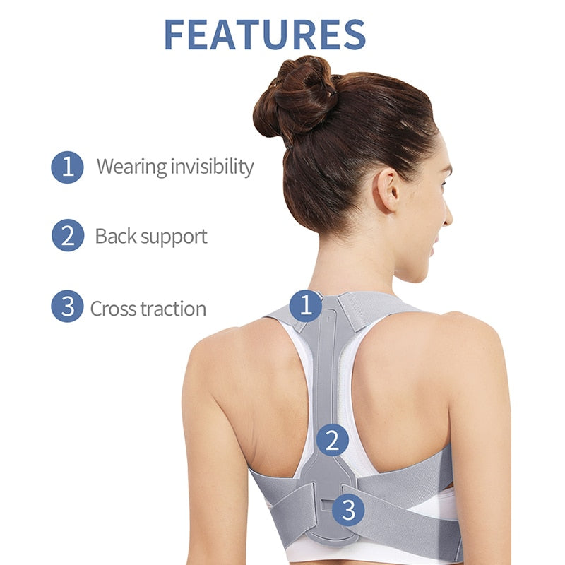 Adjustable Posture Corrector Shoulder Straighten Orthopedic Brace Belt - KiwisLove