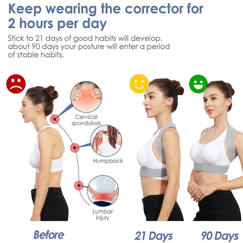Adjustable Posture Corrector Shoulder Straighten Orthopedic Brace Belt - KiwisLove