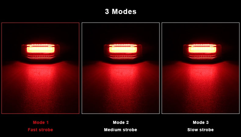 Bicycle Rear Light + Anti-theft Alarm USB Charge Wireless Remote Control LED Tail Lamp Bike Finder Lantern Horn Siren Warning A6 - KiwisLove