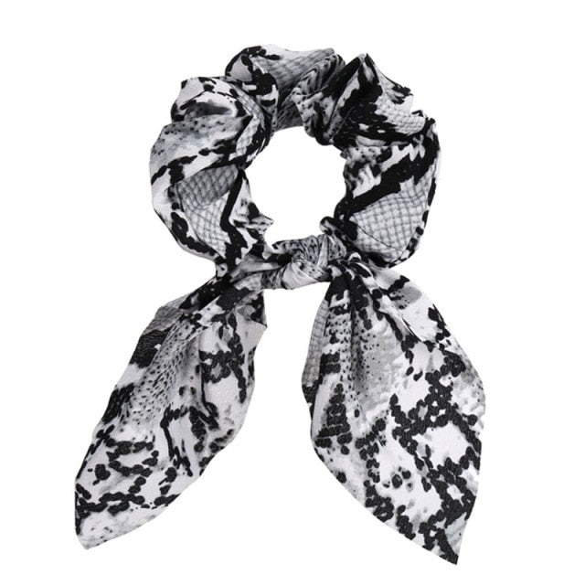 Floral Bowknot Hair Scrunchies Women Ponytail Holder Hair Rope Ties - KiwisLove