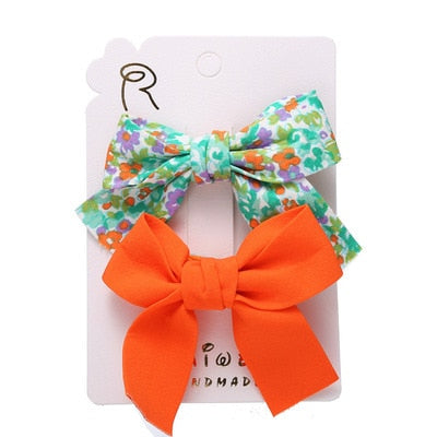 Floral Bowknot Hair Scrunchies Women Ponytail Holder Hair Rope Ties - KiwisLove