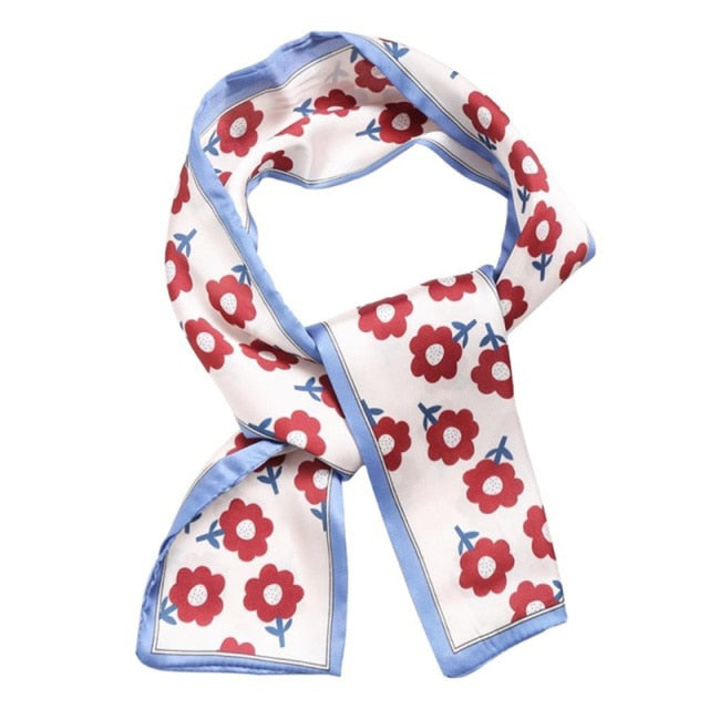 Floral Bowknot Hair Scrunchies Women Ponytail Holder Hair Rope Ties - KiwisLove