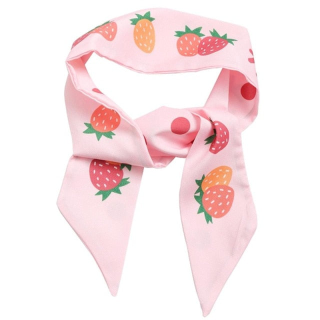 Floral Bowknot Hair Scrunchies Women Ponytail Holder Hair Rope Ties - KiwisLove