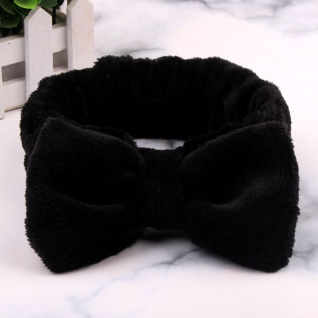 2021 New  Coral Fleece Wash Face Bow Hairbands - KiwisLove