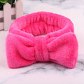 2021 New  Coral Fleece Wash Face Bow Hairbands - KiwisLove