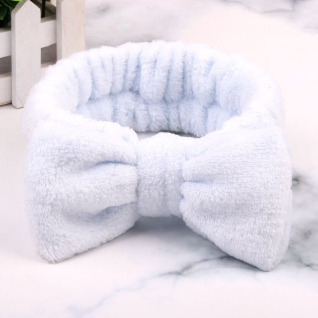 2021 New  Coral Fleece Wash Face Bow Hairbands - KiwisLove