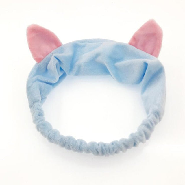 2021 New  Coral Fleece Wash Face Bow Hairbands - KiwisLove