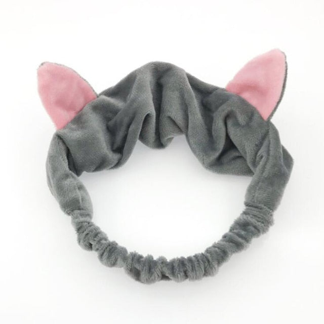 2021 New  Coral Fleece Wash Face Bow Hairbands - KiwisLove