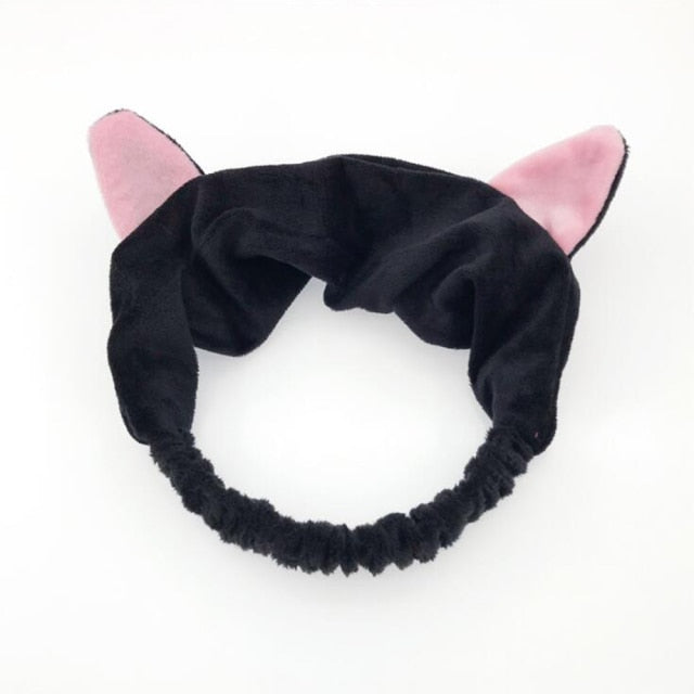 2021 New  Coral Fleece Wash Face Bow Hairbands - KiwisLove
