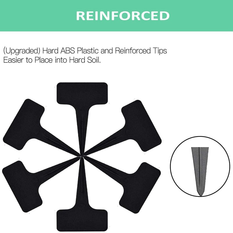 100 pcs Black Plant Labels + Pen - KiwisLove