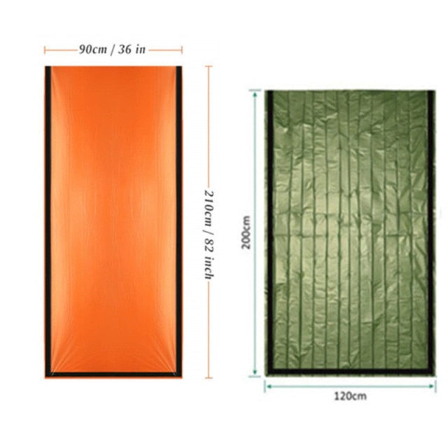 Emergency Sleeping Bags Thermal Emergency Blankets Ultralight Survival Waterproof Bivy Sack Multi Survival Gear Hiking,Camping - KiwisLove