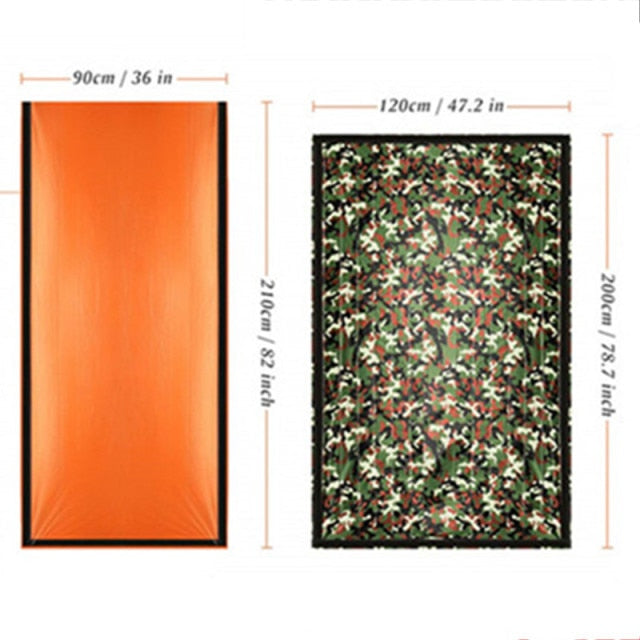 Emergency Sleeping Bags Thermal Emergency Blankets Ultralight Survival Waterproof Bivy Sack Multi Survival Gear Hiking,Camping - KiwisLove