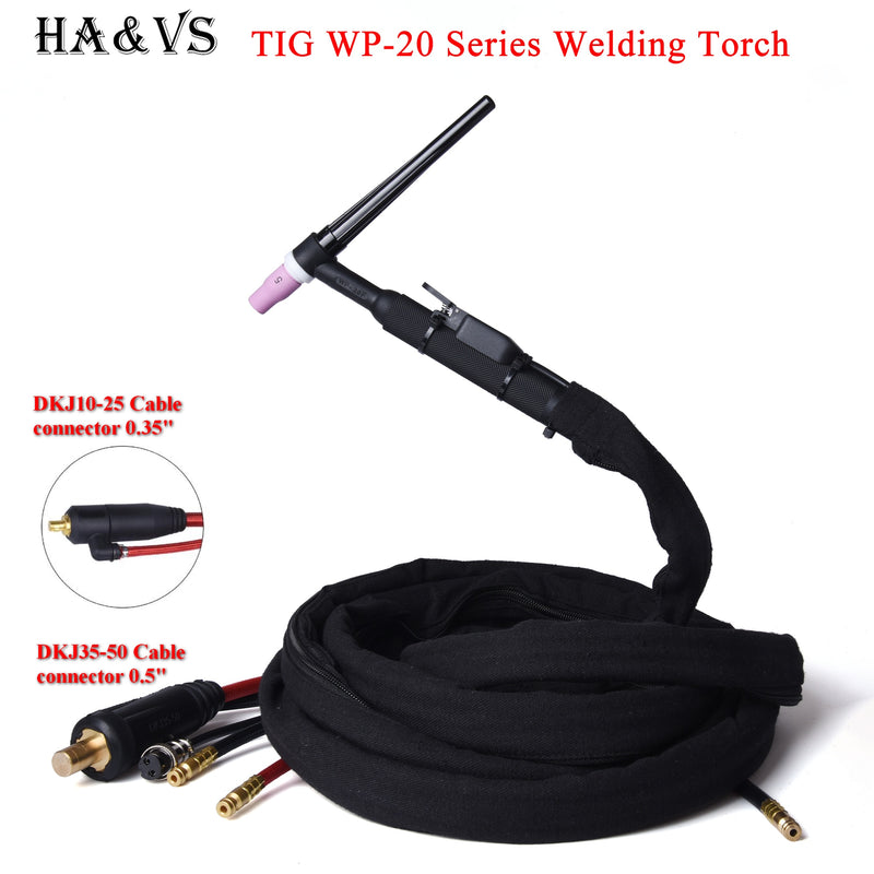 WP20 WP20F TIG Torch Gas-Electric Integrated Rubber Red Hose - KiwisLove