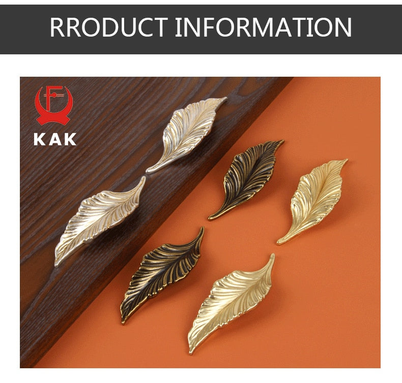 Leaves Creative Cabinet Drawer knobs Handles - KiwisLove