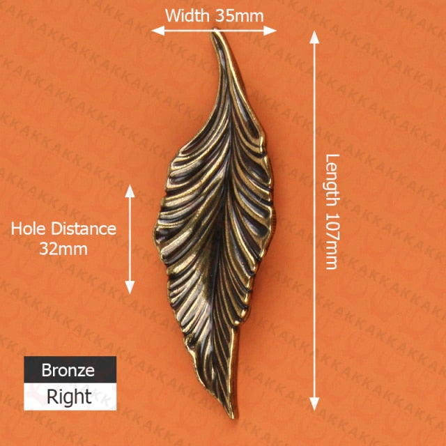 Leaves Creative Cabinet Drawer knobs Handles - KiwisLove