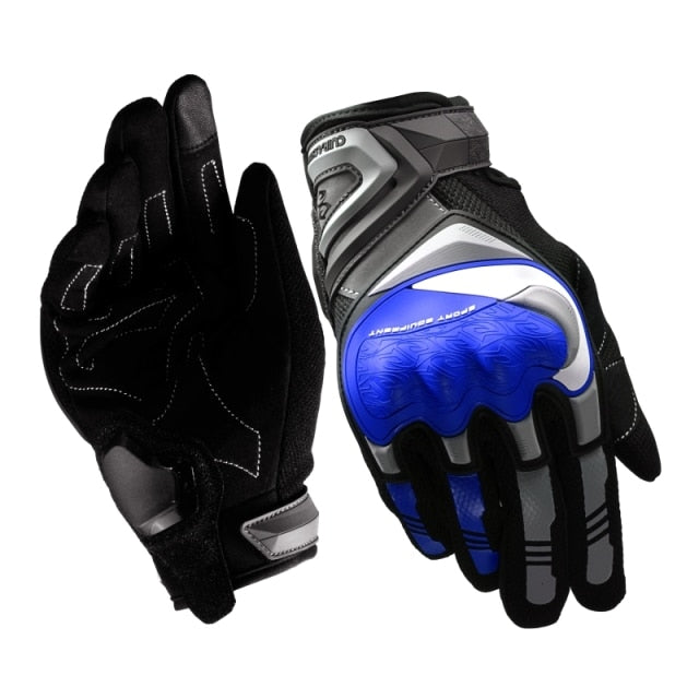 Cuirassier Touchscreen Night Reflective Motorcycle Full Finger Gloves Protective Racing Biker Riding Motorbike Moto Motocross - KiwisLove