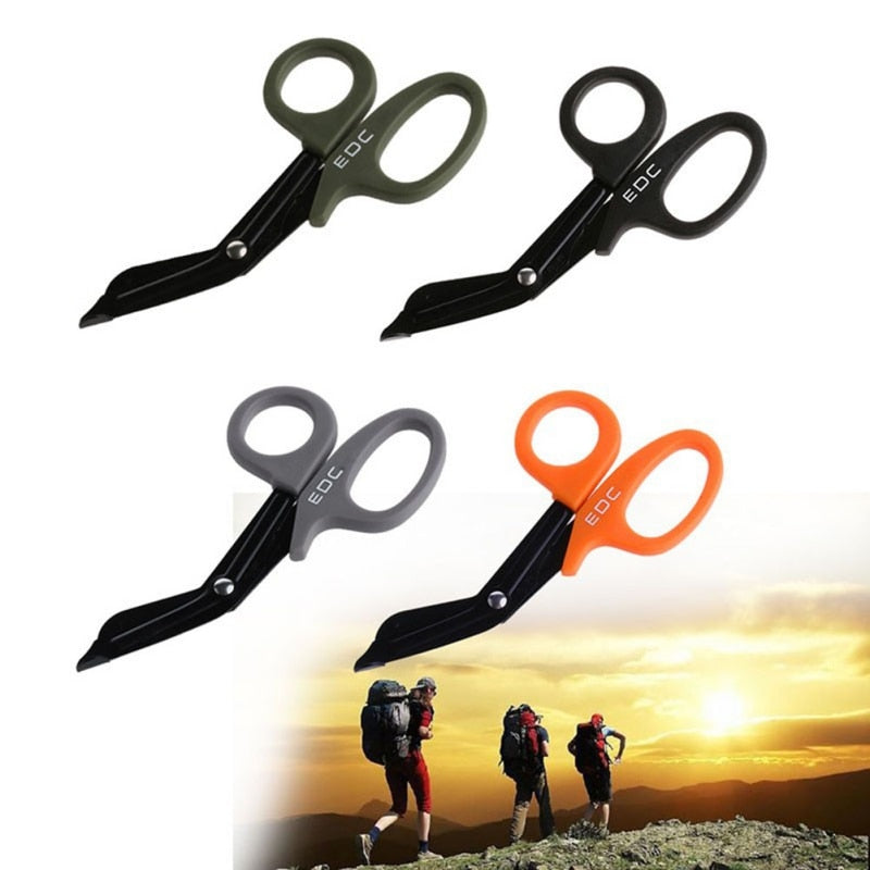 1pcs Outdoor Survive Paramedic Rescue Utility Shear Emergency Gauze Scissor First Outdoor Camp Medical Nurse Hike Trauma Aid - KiwisLove