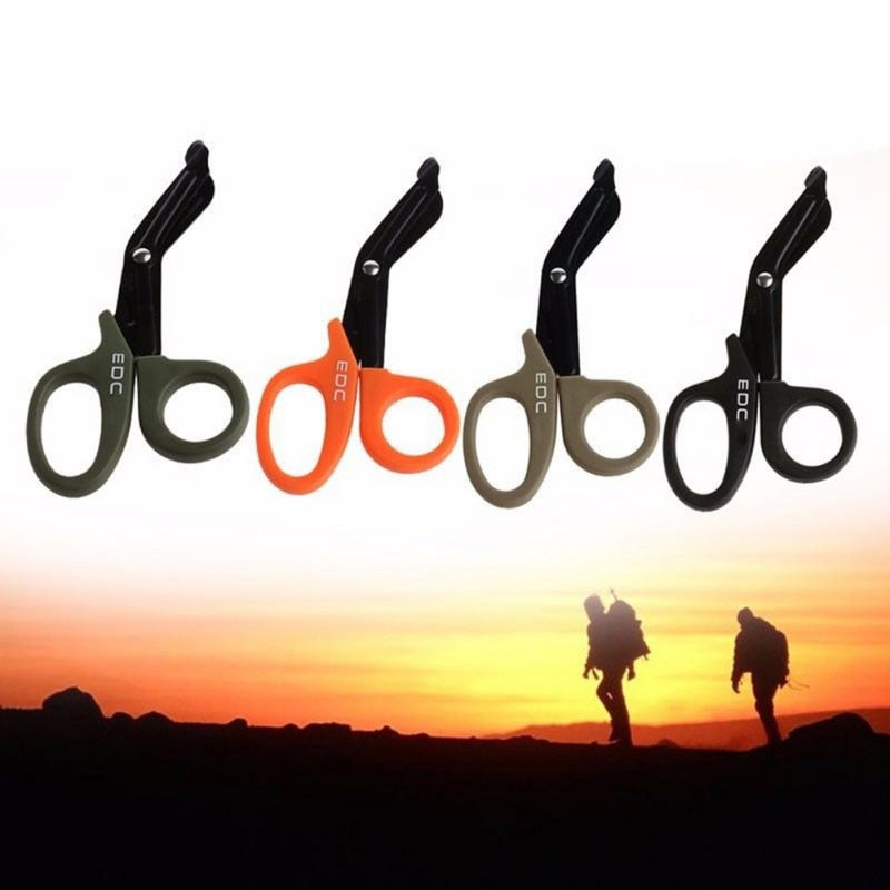 1pcs Outdoor Survive Paramedic Rescue Utility Shear Emergency Gauze Scissor First Outdoor Camp Medical Nurse Hike Trauma Aid - KiwisLove