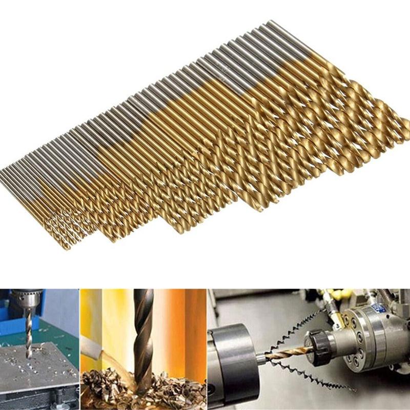 Titanium Coated Twist Drill Bit High Steel HSS Drill Bit Set - KiwisLove