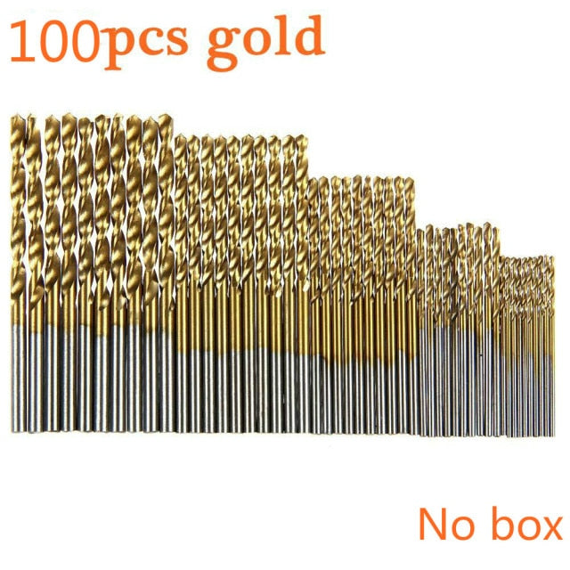 Titanium Coated Twist Drill Bit High Steel HSS Drill Bit Set - KiwisLove