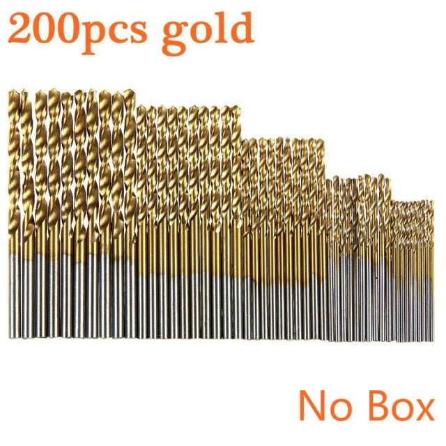 Titanium Coated Twist Drill Bit High Steel HSS Drill Bit Set - KiwisLove