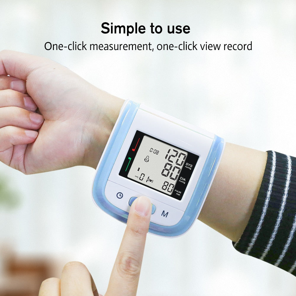 Yongrow Tonometer Automatic Wrist Digital Blood Pressure Monitor  lcd Sphgmomanometer - KiwisLove
