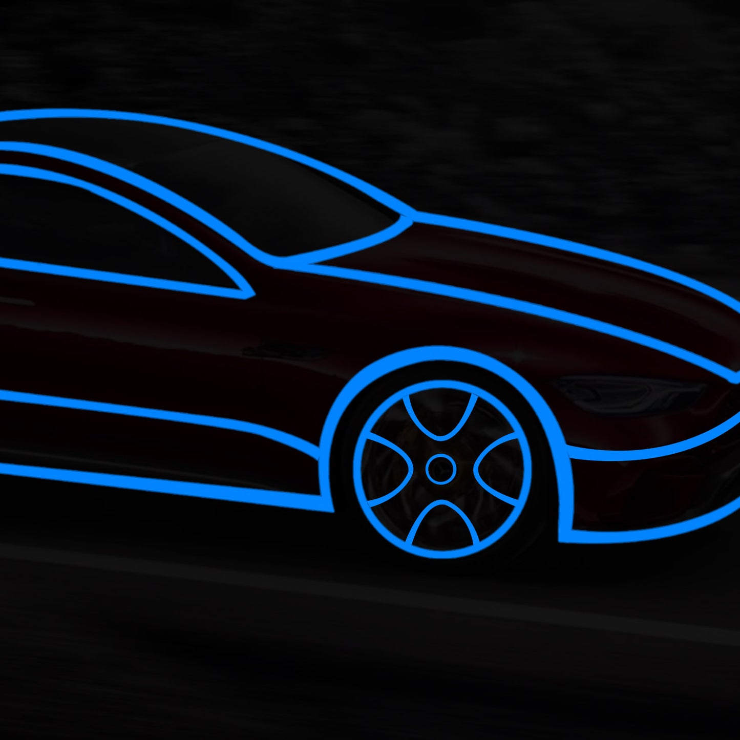 Bike Reflective Stickers Cycling Fluorescent Reflective Tape MTB Bicycle Adhesive Tape Safety Decor Sticker Accessories - KiwisLove