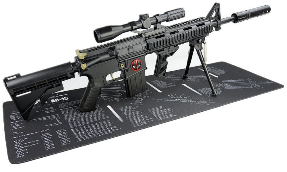 Large Gun Cleaning Mat for AR15 AK47 Glock 1911 SIG Rifle Pistol Gunsmith Armorers disassembly Repair Build Tool Kits Bench Pads - KiwisLove