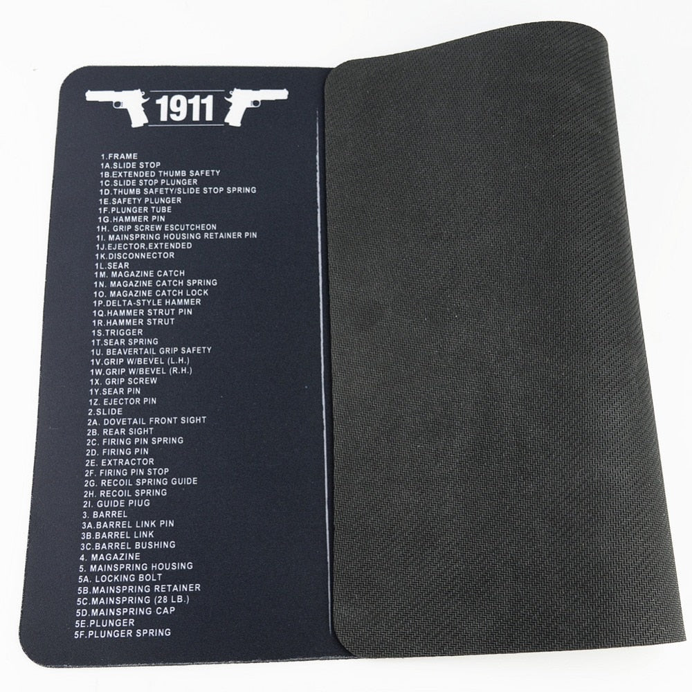 Large Gun Cleaning Mat for AR15 AK47 Glock 1911 SIG Rifle Pistol Gunsmith Armorers disassembly Repair Build Tool Kits Bench Pads - KiwisLove