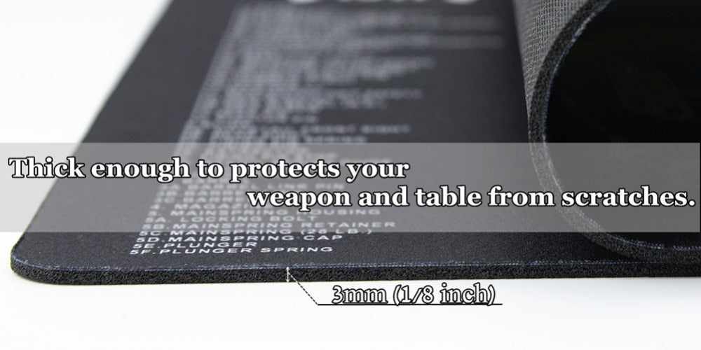 Large Gun Cleaning Mat for AR15 AK47 Glock 1911 SIG Rifle Pistol Gunsmith Armorers disassembly Repair Build Tool Kits Bench Pads - KiwisLove