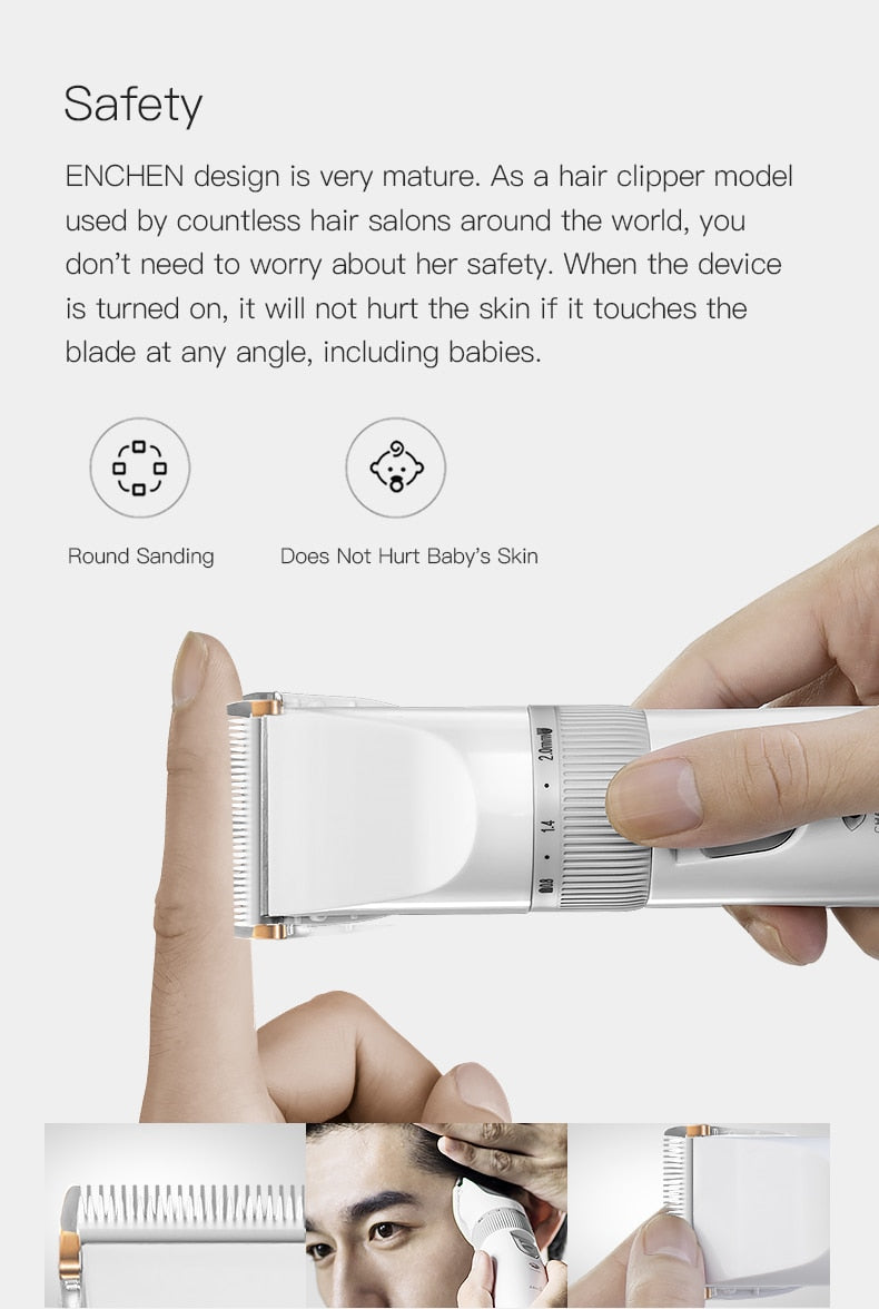 ENCHEN Hair Cutter Machine For Men Baby Adults Kids Barber Cordless - KiwisLove