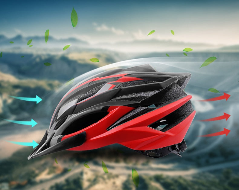 PHMAX Bicycle Helmet MTB Road Bike Cycling Helmet Ultralight EPS+PC Cover 2021 Integrally-mold Cycling Helmet Cycling Safety Cap - KiwisLove