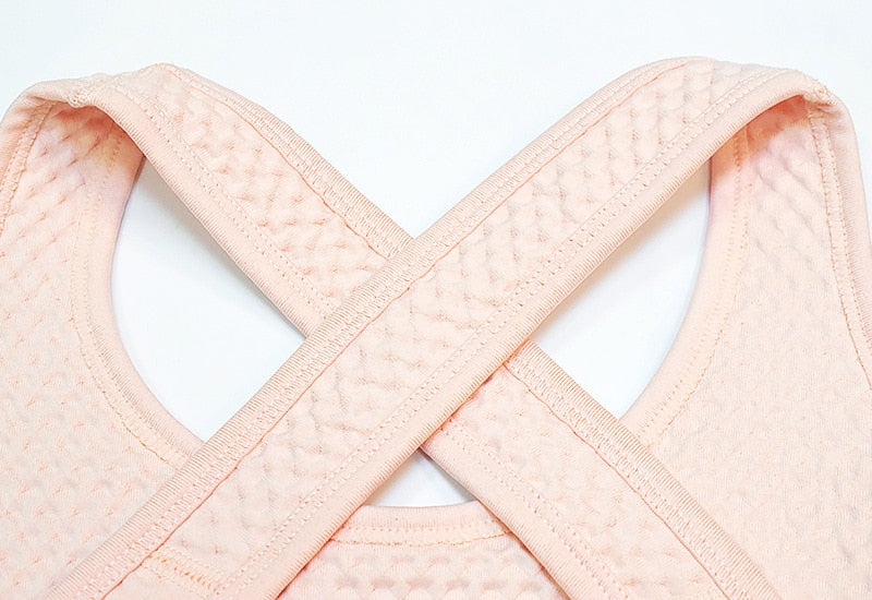 Fitness Women Yoga Set Criss Cross Ensemble Gym Running Tracksuit Tank Top Legging - KiwisLove