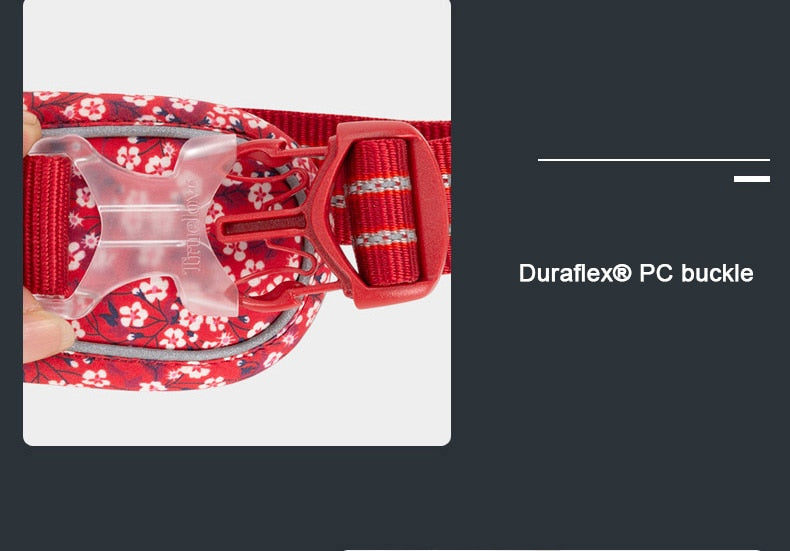 Truelove Dog Harness Floral No Pull Cotton Fabric Breathable and Reflective Soft Cats Dogs Small Medium Walking Running TLH5655 - KiwisLove