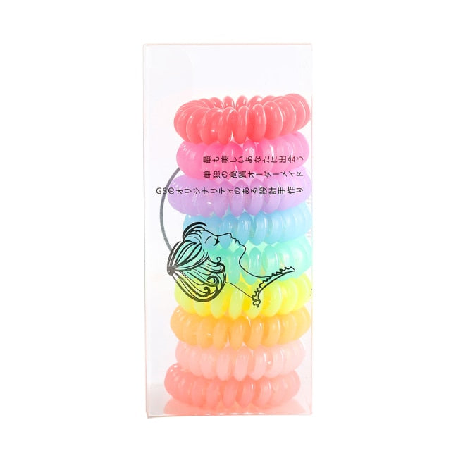 5/10PCS Telephone Wire Elastic Hair Bands - KiwisLove