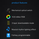 Mechanical Keyboard USB Wired LED Backlit Axis Gaming Mechanical Keyboard Gateron Optical Switches For Desktop - KiwisLove