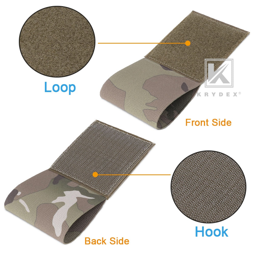 KRYDEX Spiritus Style Tourniquet Elastic Pouch For SOF-T NATO Plate Carrier Chest Rig 3" Hook & Loop Secure Storage Holder - KiwisLove