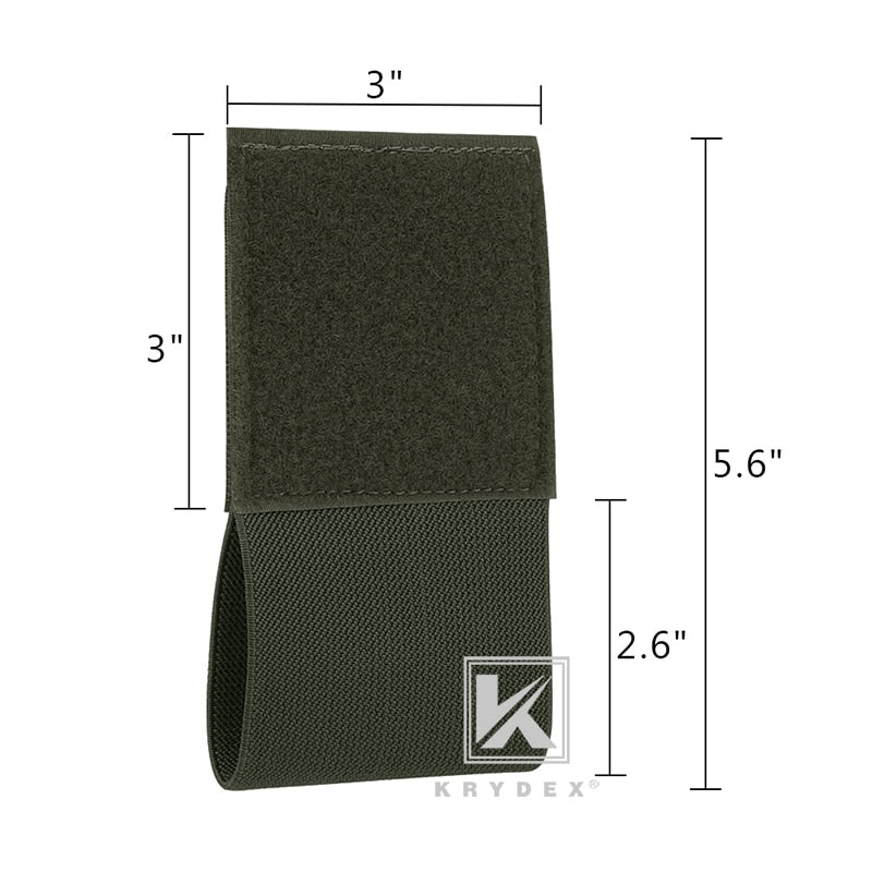 KRYDEX Spiritus Style Tourniquet Elastic Pouch For SOF-T NATO Plate Carrier Chest Rig 3" Hook & Loop Secure Storage Holder - KiwisLove