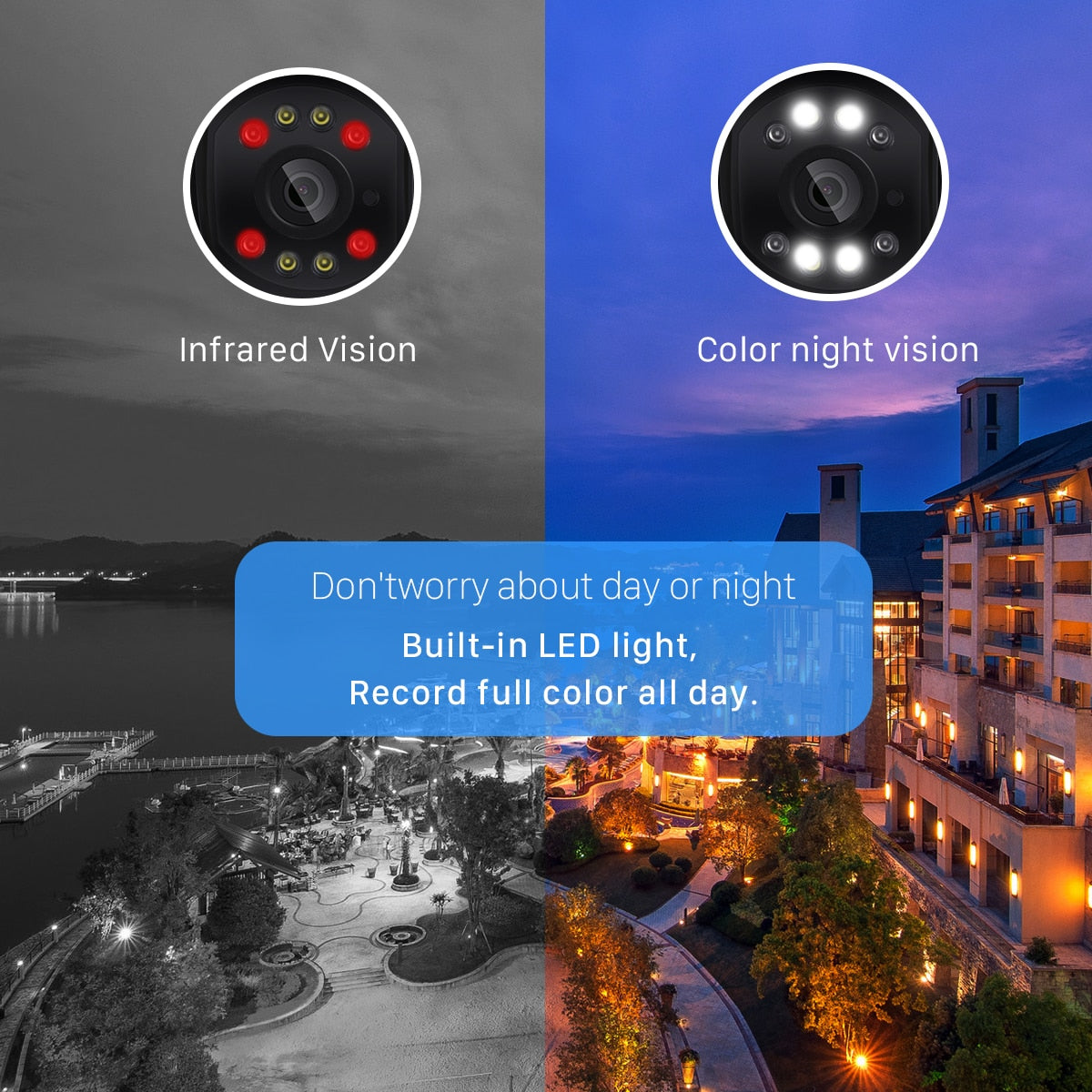PTZ Wifi Camera Outdoor 4X  Zoom Ai Human Detection - KiwisLove