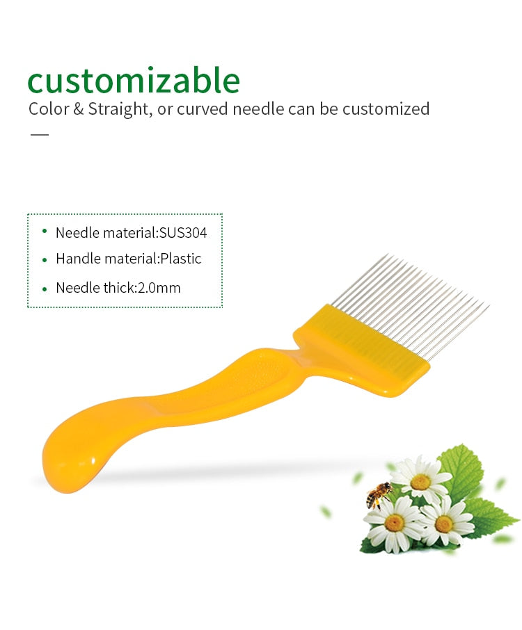 Stainless Steel Tines Comb Uncapping Fork Cut Honey Fork Bee Beekeeping Tools - KiwisLove