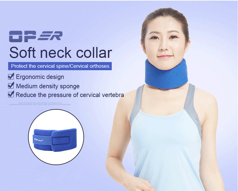 OPER Adjustable Neck Brace Support Sponge Cervical Collar Stiff - KiwisLove