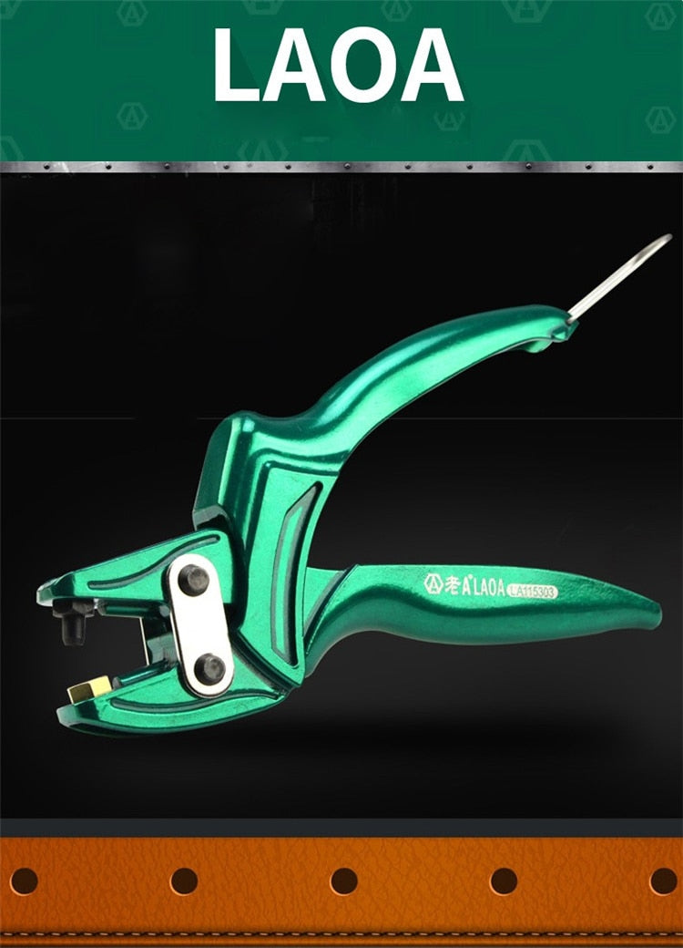 LAOA Multi-fonction Leather Punch Pliers Aluminium alloy Eyelet Puncher - KiwisLove