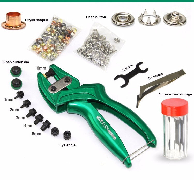 LAOA Multi-fonction Leather Punch Pliers Aluminium alloy Eyelet Puncher - KiwisLove