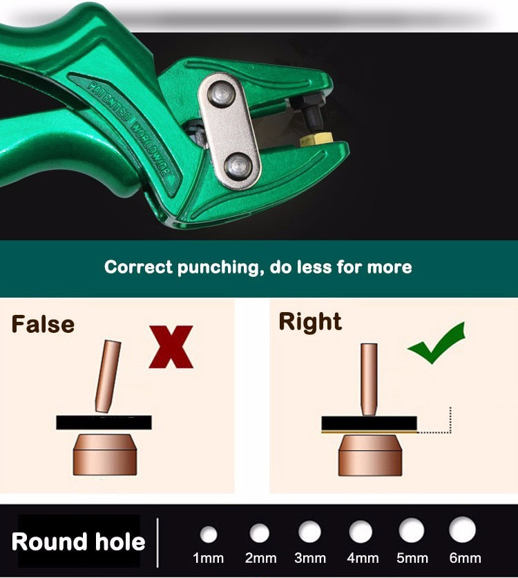 LAOA Multi-fonction Leather Punch Pliers Aluminium alloy Eyelet Puncher - KiwisLove